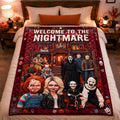 Personalized Halloween Blanket Custom Name Horror Gift Cozy Decor Blanket GradoCreations