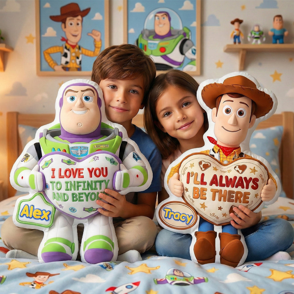Personalized Custom Shape Pillow Love You Infinity Gift for Couple
