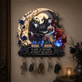 Personalized Spooky Hanging Rack Custom Name Gift for Couples Hanging Rack GradoCreations