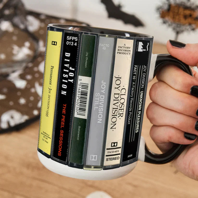 Joy Division Retro Cassette Accent Mug Gift for Music Lovers GradoCreations