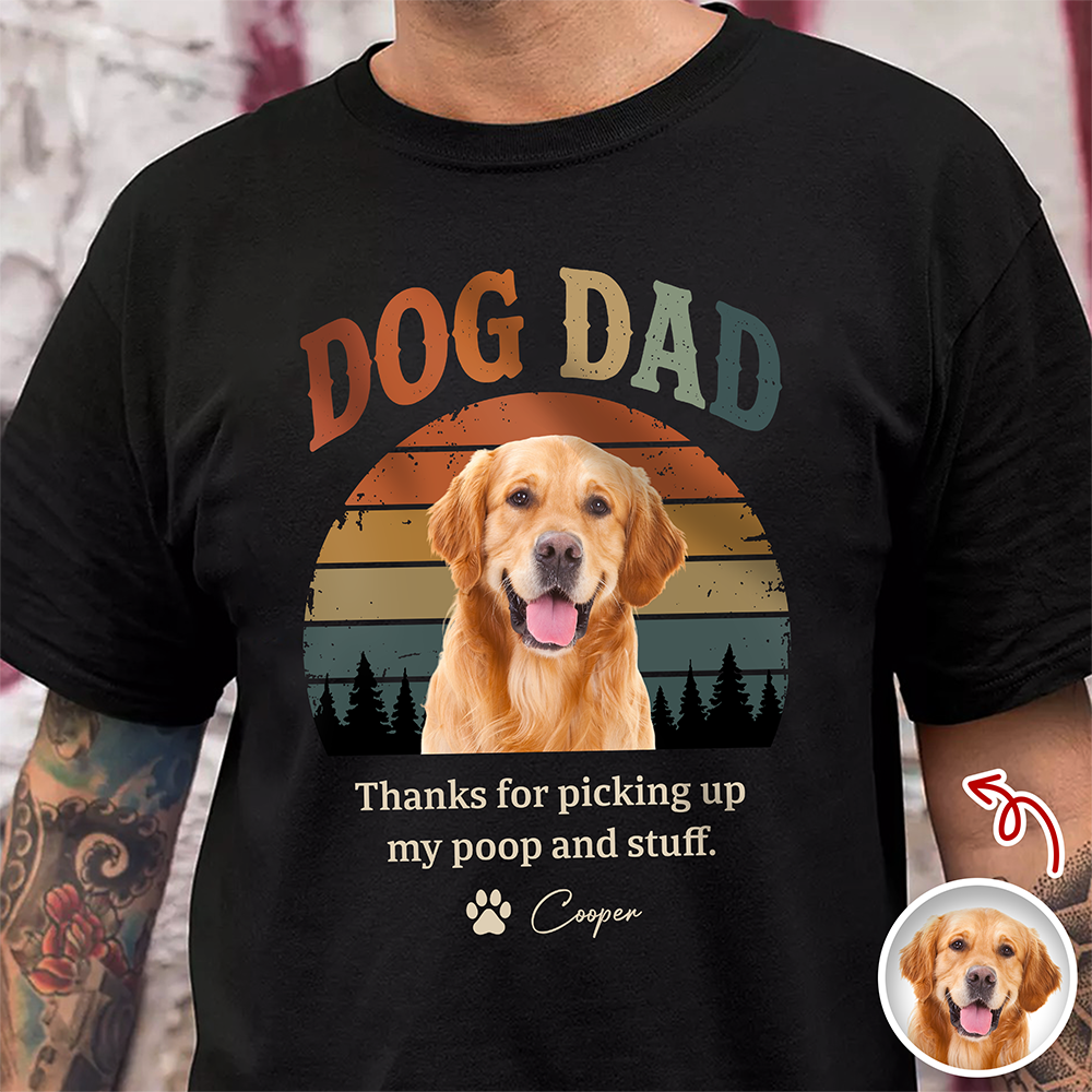 Custom Dog Dad Vintage Shirt Gift for Dog Lovers HN590 - Tshirt GradoCreations