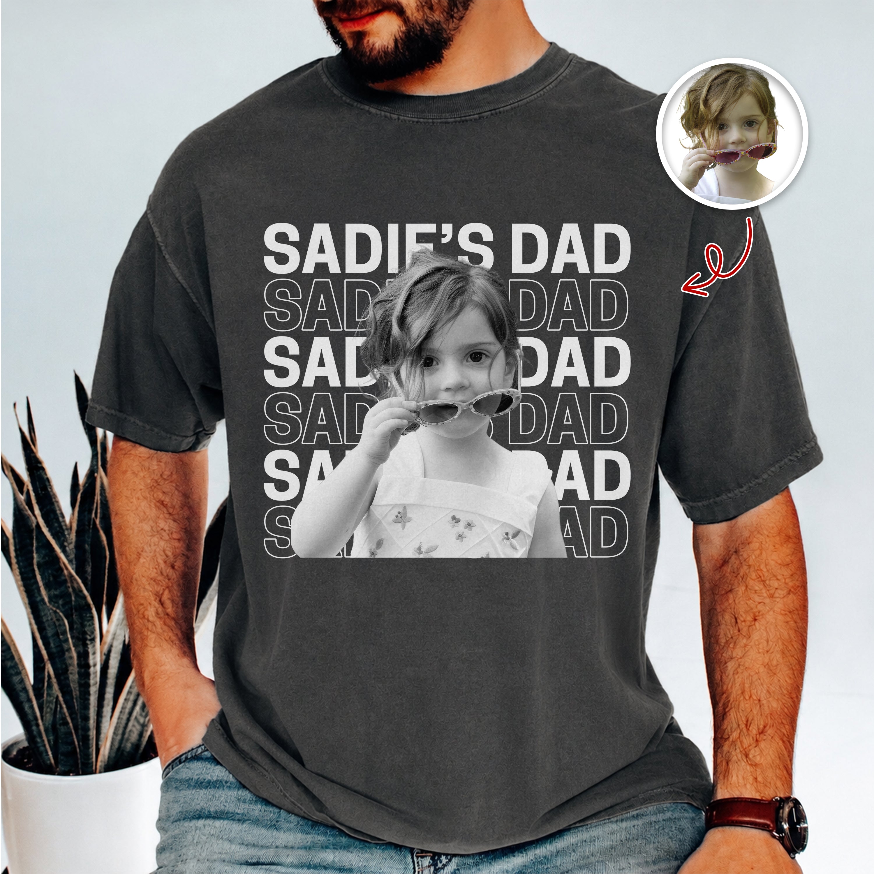 Personalized Vintage Photo Comfort Shirt Gift for Mom/Dad Comfort Shirt GradoCreations