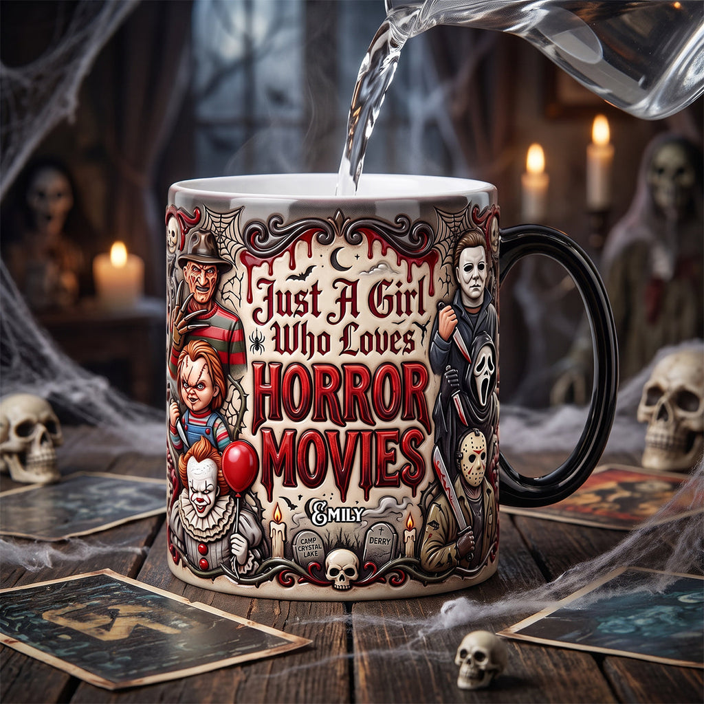 Personalized Horror Movies Coffee Mug Unique Gift for Horror Lovers Mug GradoCreations