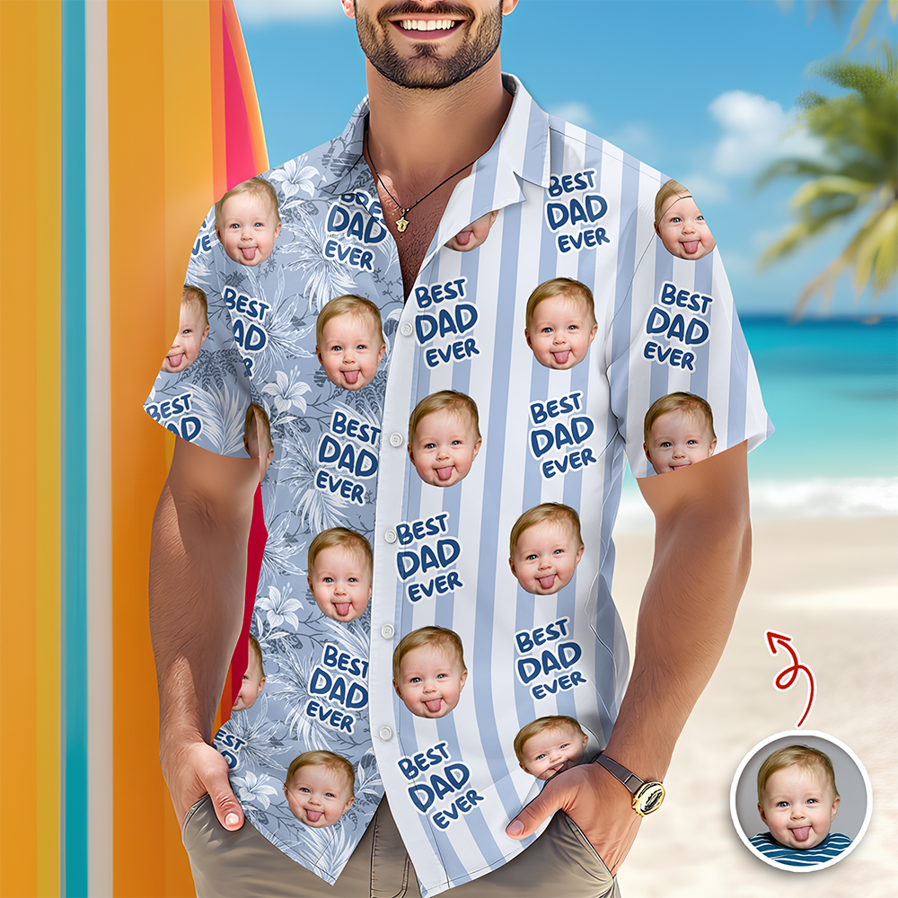 Personalized Tropical Beach Shirt Gift for Dad Father's Day HN590 - AOP Hawai Shirt GradoCreations