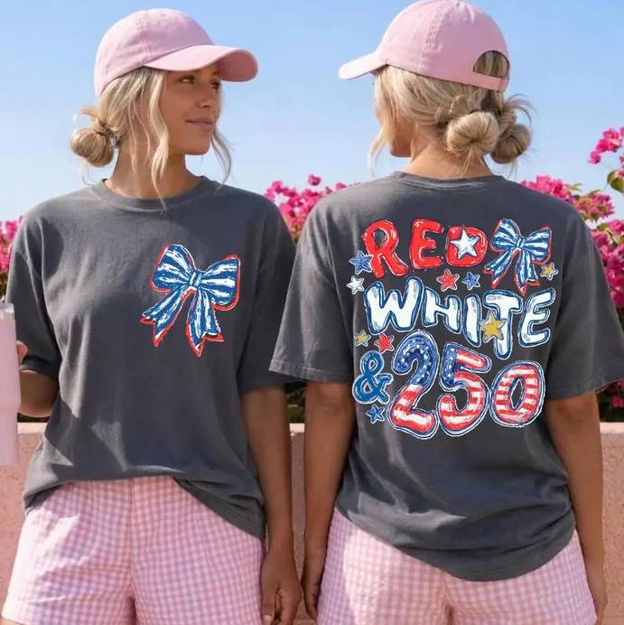 Personalized Patriotic Comfort Shirt 250th Anniversary Gift Back&Front Comfort Shirt fix GradoCreations