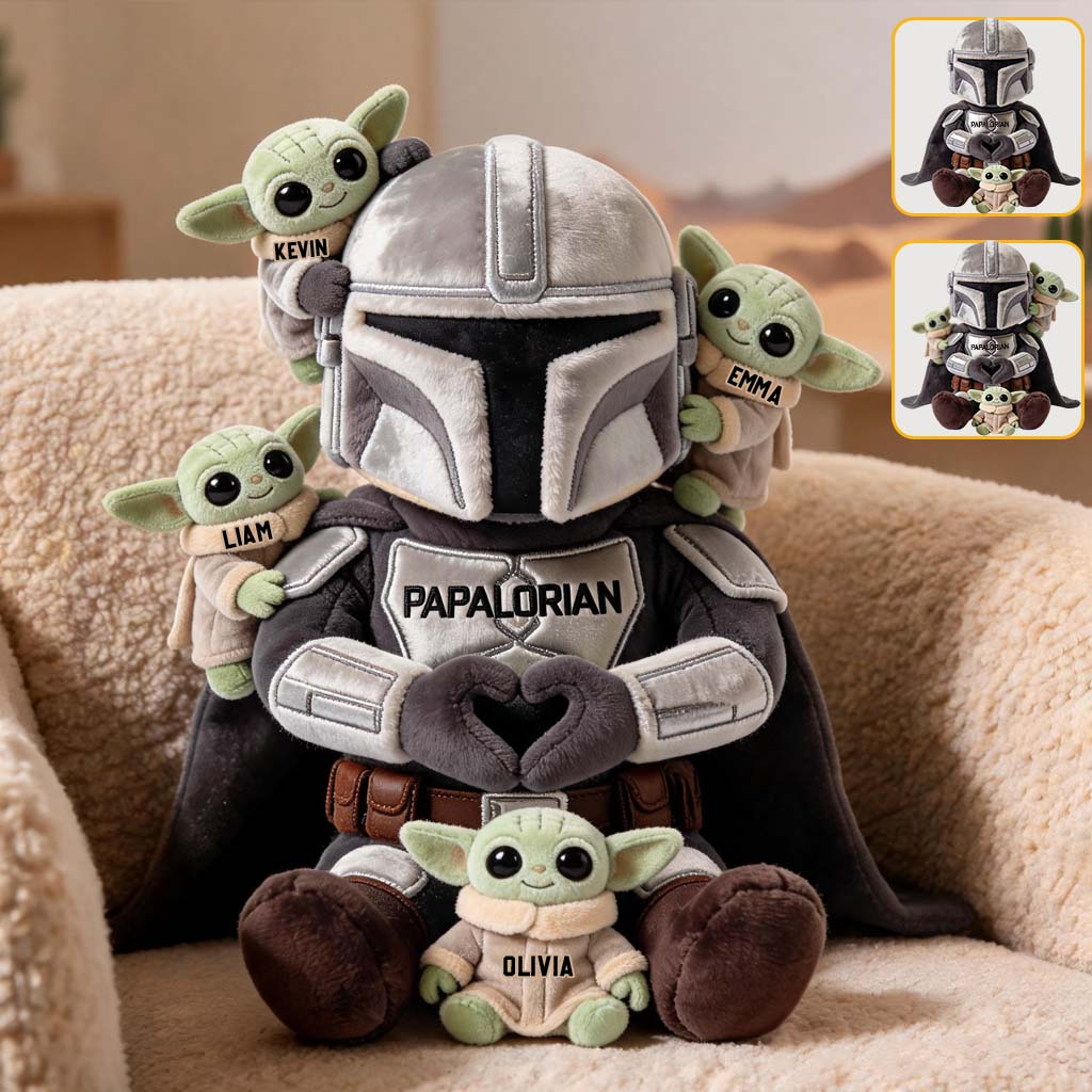 Personalized Star Papalorian Pillow Custom Gift for Dad