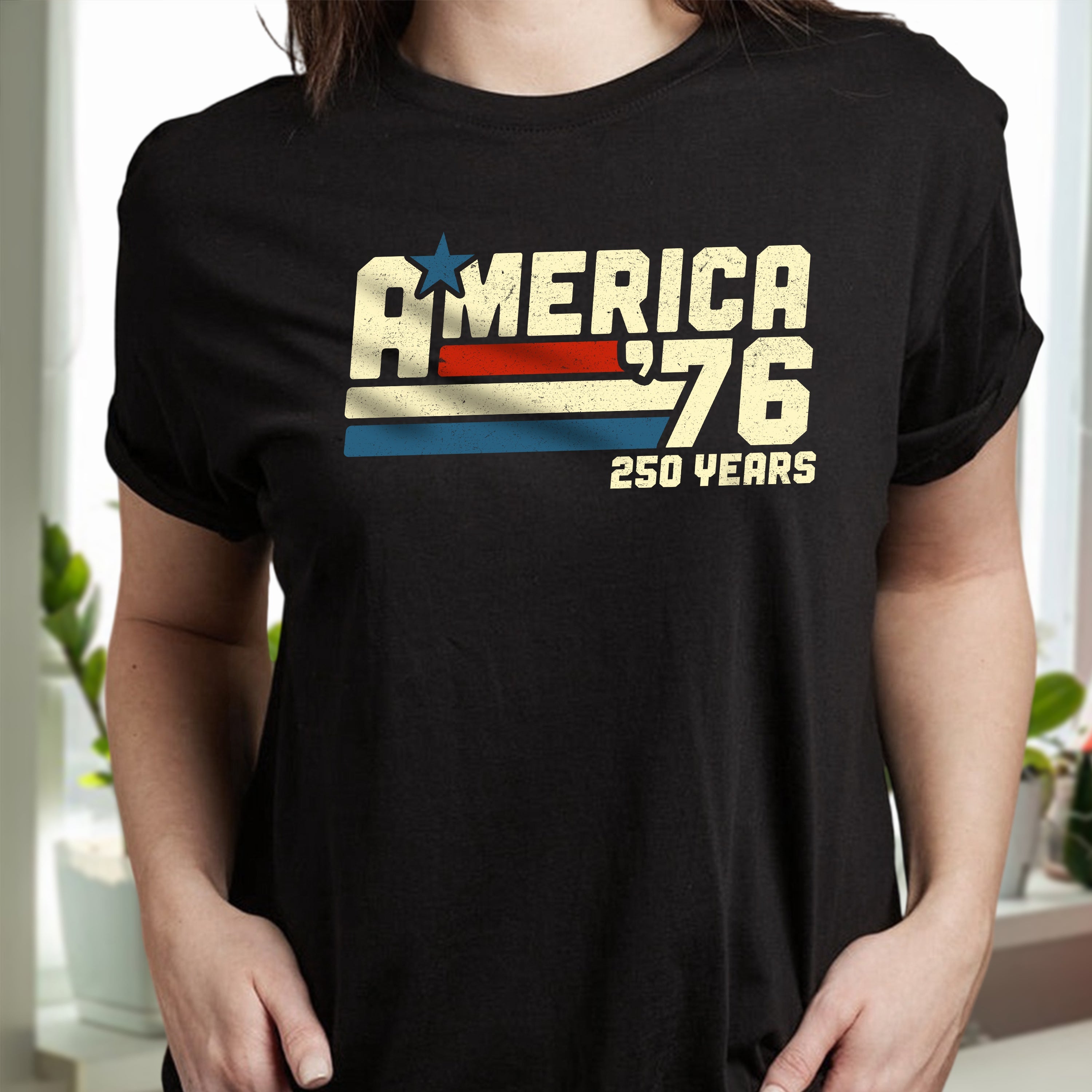 Patriotic 250 Years Vintage T-Shirt Custom Name Gift HN590 - Tshirt GradoCreations