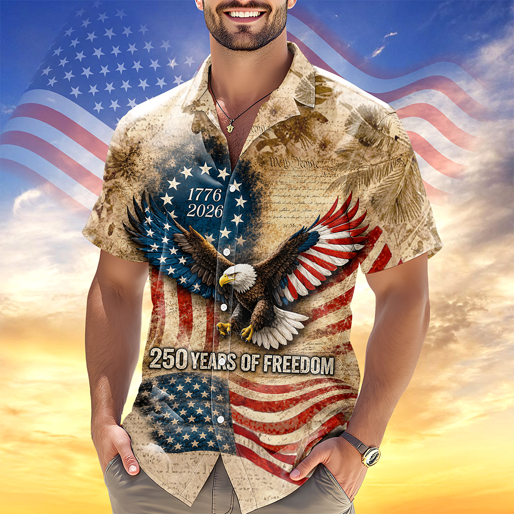 Personalized Hawaiian Shirt 250 Years of Freedom Gift Idea HN590 - AOP Hawai Shirt GradoCreations