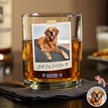 Personalized Dog Photo Whiskey Glass Gift for Dog Dad HN590 - Print Rock Glass GradoCreations