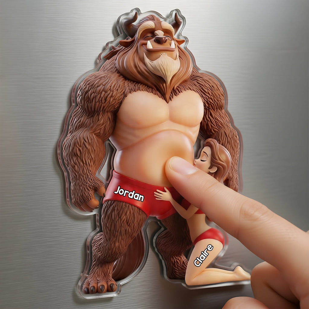Personalized Funny Acrylic Fridge Magnet for Couples Gift