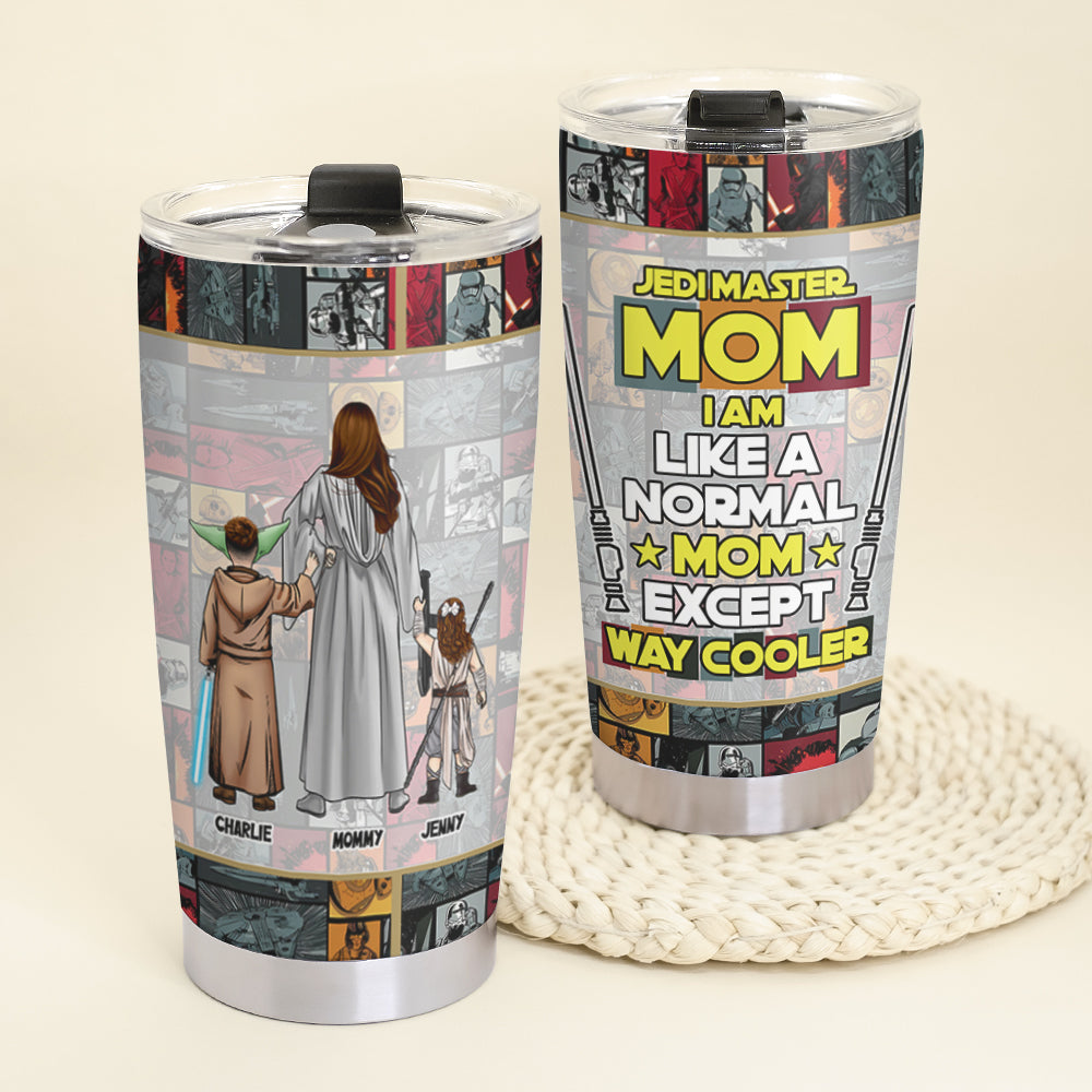Personalized Jedi Master Mom Stainless Steel Tumbler Gift for Mother's Day