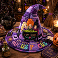 Personalized Quilted Witch Hat for Halloween Costume - Purple Cauldron Design Quilt Witch Hat GradoCreations