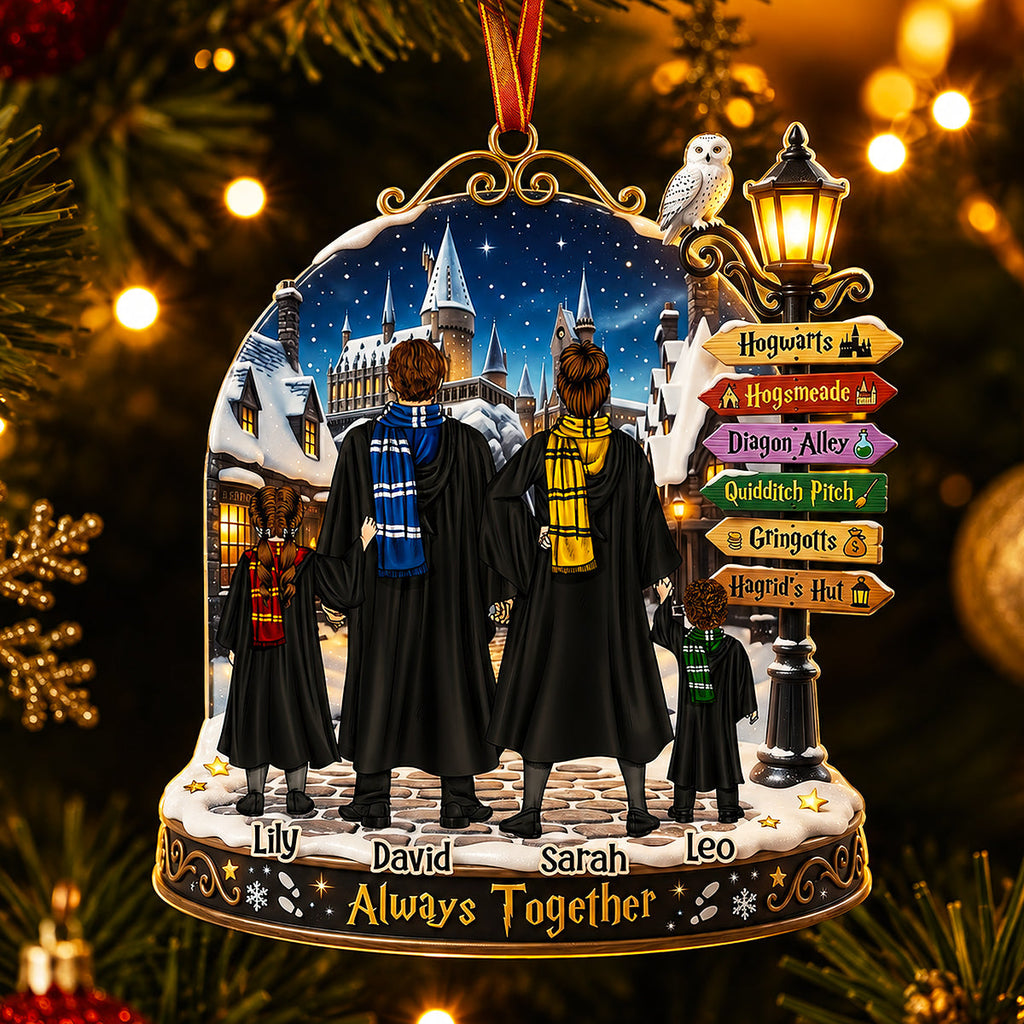 Personalized Acrylic Ornament Custom Name Gift for Family Christmas Ornament GradoCreations