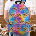 Personalized Pet Photo Backpack Gift for Dog/Cat Lovers HN590 - Printed Backpack GradoCreations