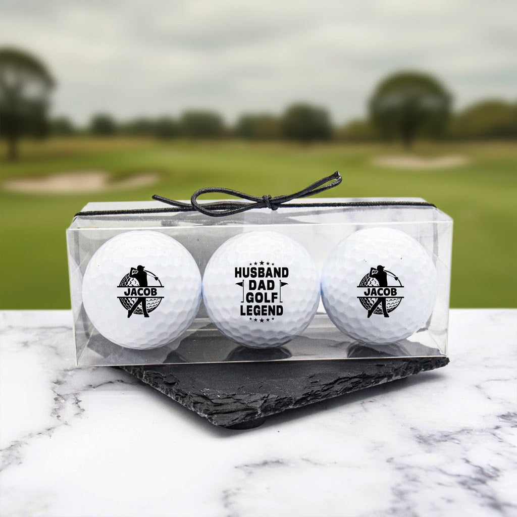 Personalized Golf Ball Custom Gift for Dad Husband Funny HN590 - Golf Ball GradoCreations