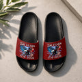 Patriotic American Slide Sandals Custom Design Gift for Dad HN590 - Slide Sandals GradoCreations