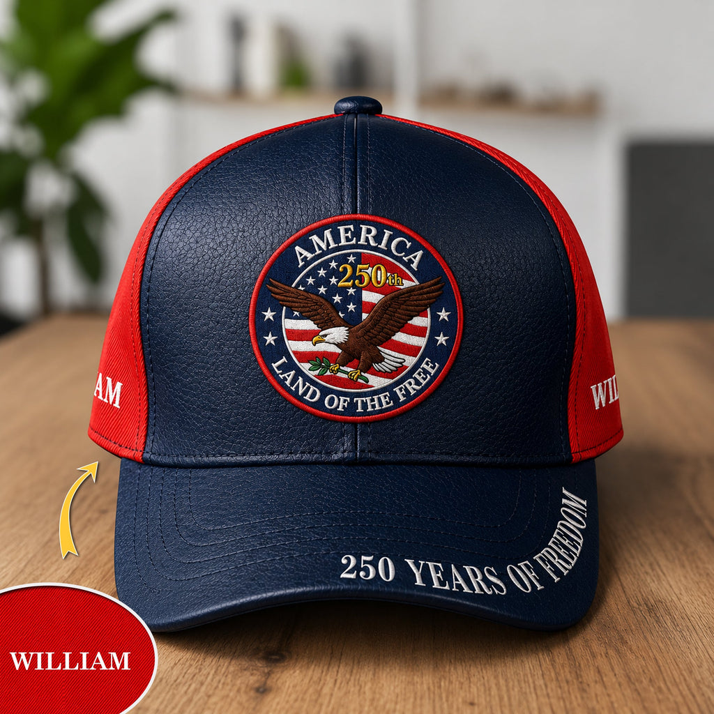 Personalized 250 Years Cap Custom Name Gift for Dad HN590 - AOP Cap GradoCreations