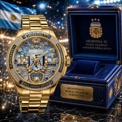 Argentina Soccer Championship Watch Gift for Sports Lovers - Customizable Men's Wrist Watch GradoCreations