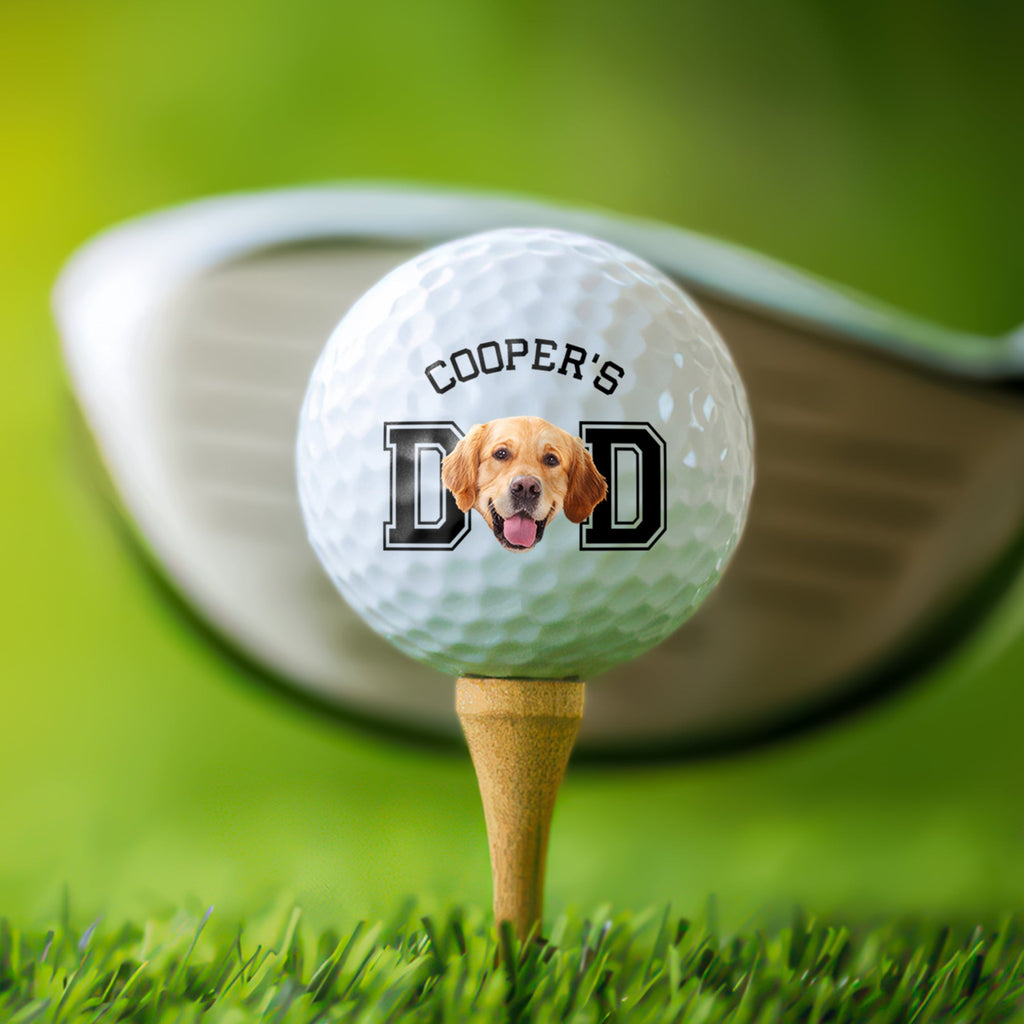 Personalized Photo Golf Ball Gift for Dog Dad or Cat Mom HN590 - Golf Ball GradoCreations
