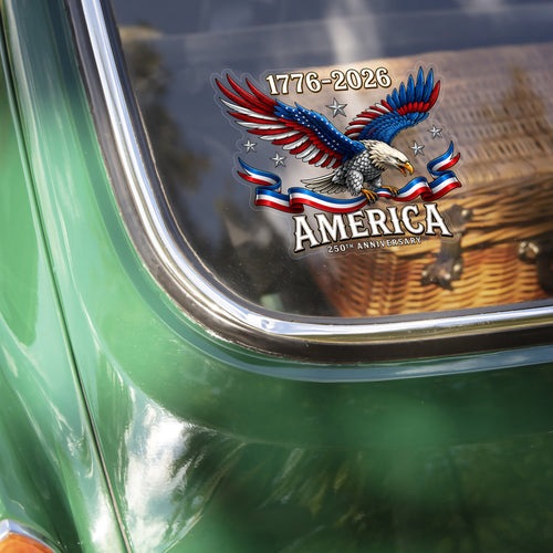250th Anniversary American Eagle Decal Sticker for Car Decal Sticker GradoCreations