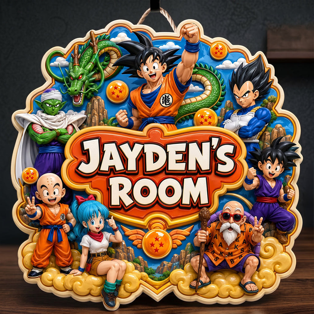 Personalized Custom Shaped Wood Sign for Kids Room Decor