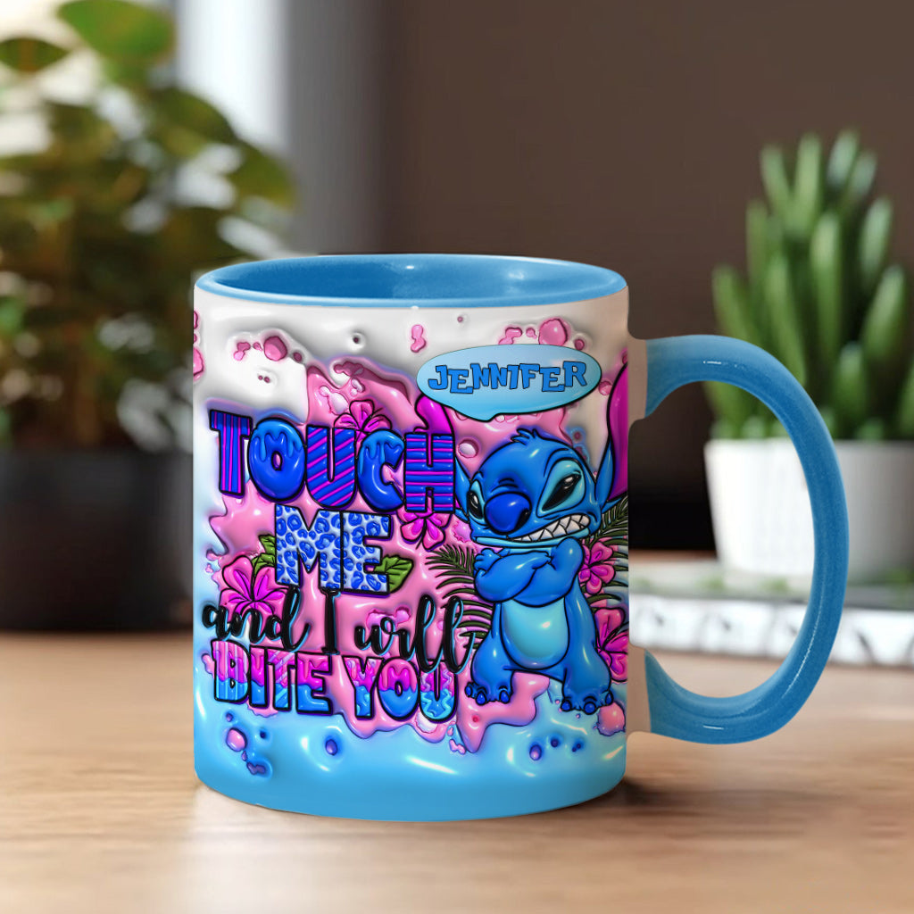 Personalized Ohana Accent Mug Custom Name Unique Gift Accent Mug GradoCreations
