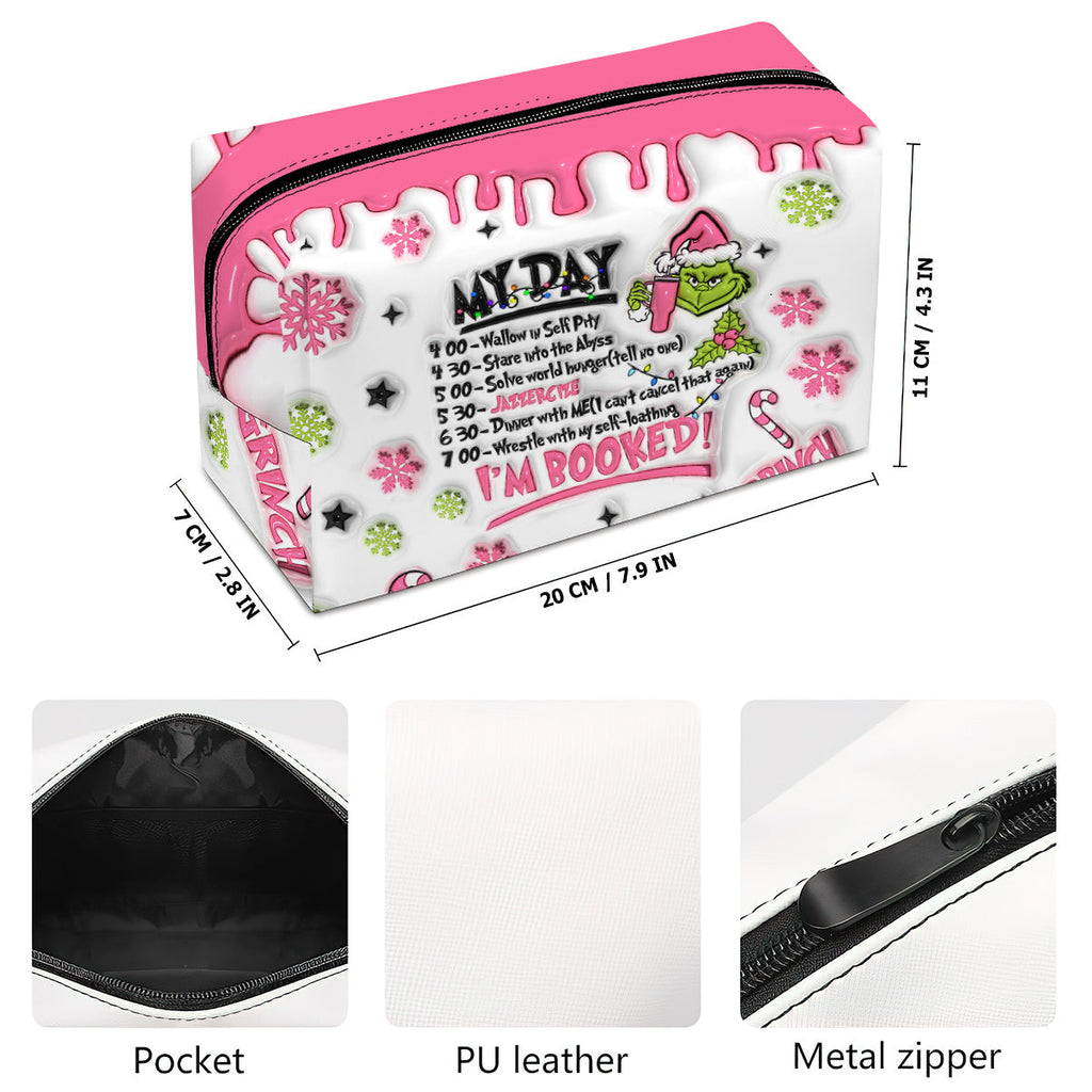 Personalized Christmas Makeup Bag Custom Name Gift Makeup Bag GradoCreations