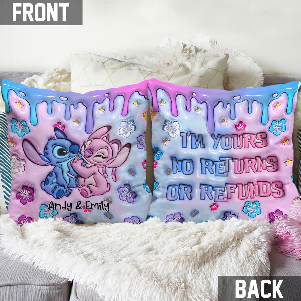 Personalized Ohana Throw Pillow Custom Names Gift for Couples Throw Pillow GradoCreations