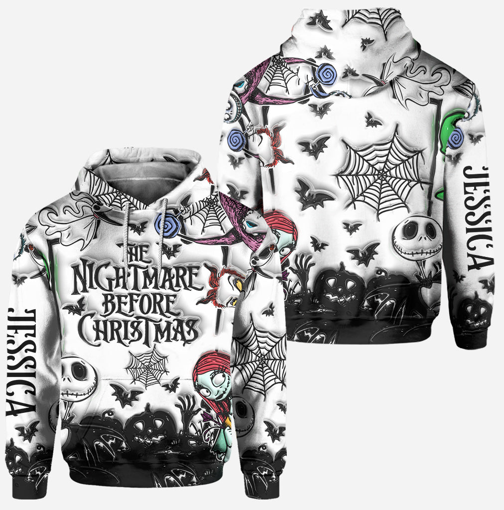 Personalized Nightmare Before Christmas Hoodie & Leggings Set Hoodie & Leggings GradoCreations