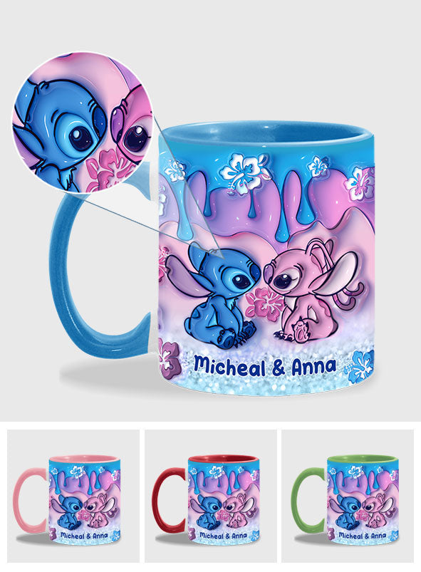 Personalized Ohana Accent Mug Unique Gift for Couples Accent Mug GradoCreations