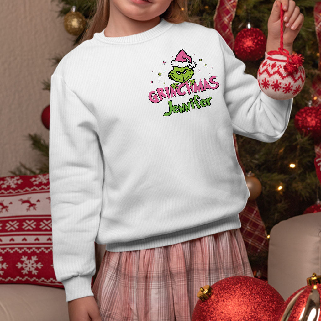 Personalized Grinchy On The Inside Christmas Ugly Sweater Gift Ugly Sweater GradoCreations