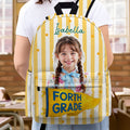 Personalized Photo Pennant Backpack Custom Gift for Kids HN590 - Printed Backpack GradoCreations