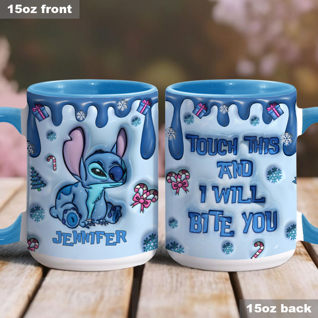 Personalized Ohana Accent Mug Custom Name Birthday Gift Accent Mug GradoCreations
