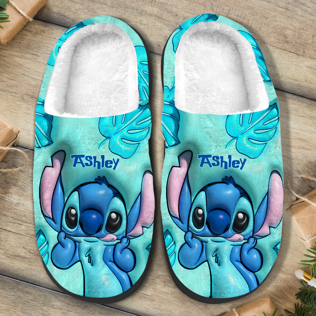Personalized Ohana Slippers Custom Name Gift for Her Slippers GradoCreations