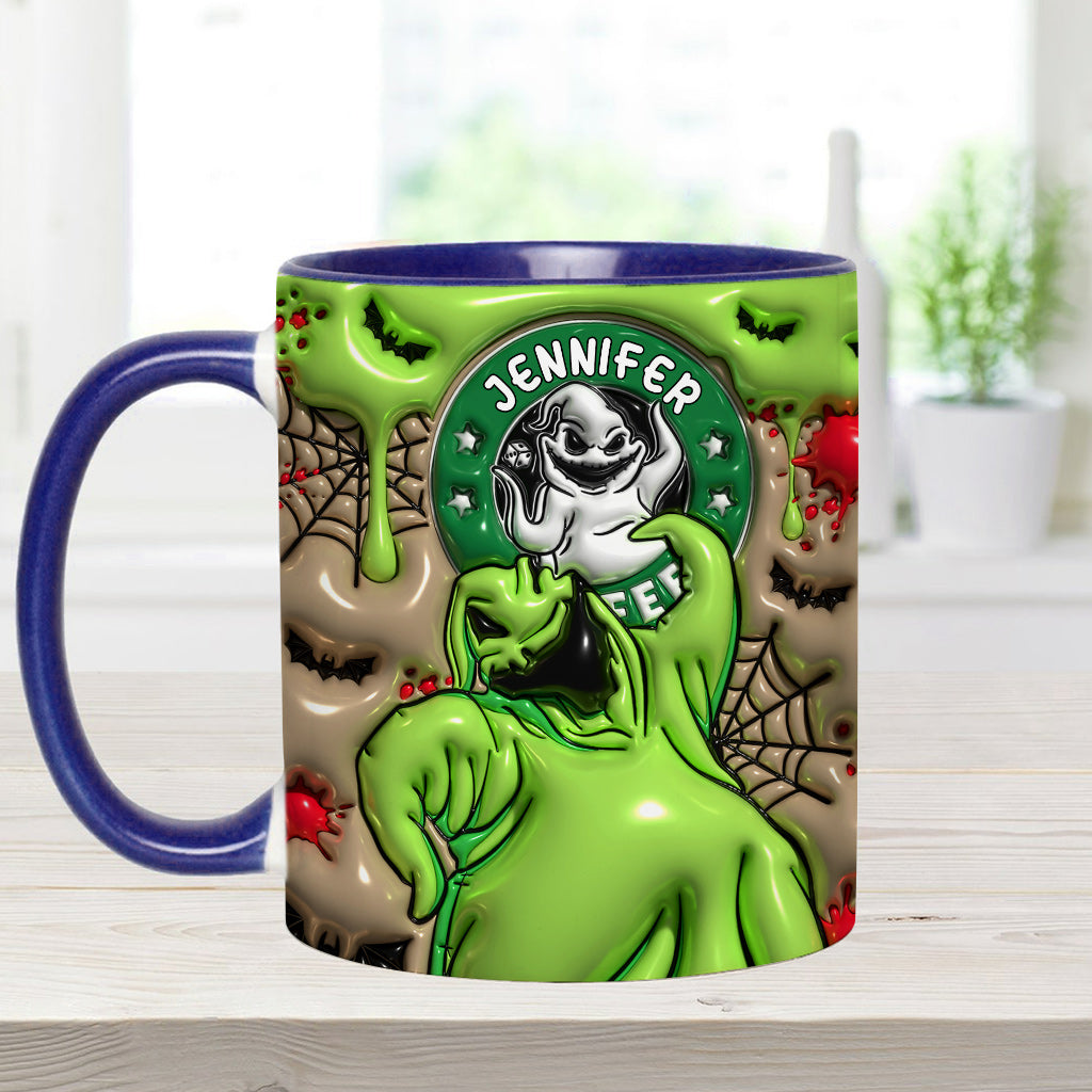 Personalized Halloween Accent Mug Custom Name Gift Idea Accent Mug GradoCreations