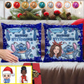 Personalized Sequin Pillow Cover Merry Christmas Gift for Mom Sequin Pillow Cover GradoCreations