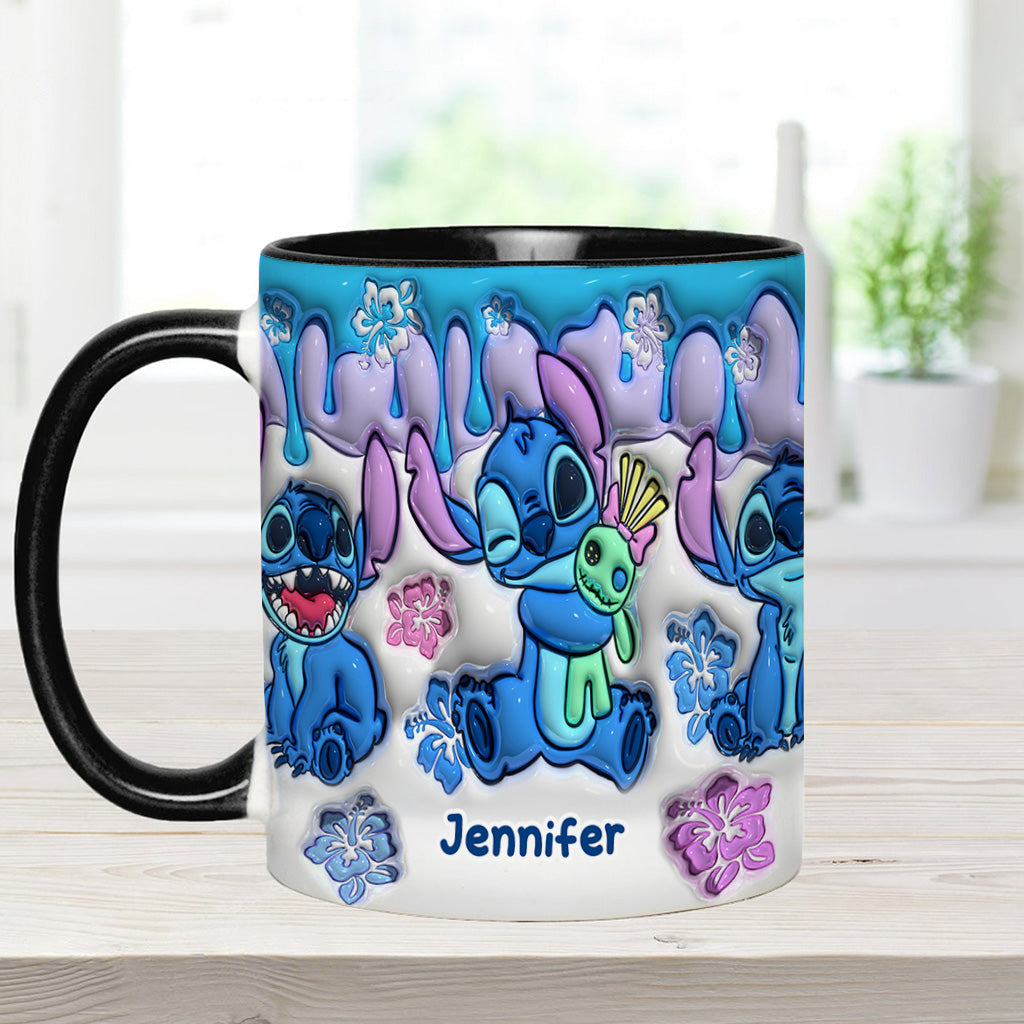 Personalized Ohana Accent Mug Custom Name Gift for Mom/Dad Accent Mug GradoCreations