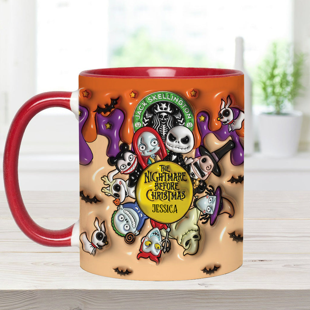 Personalized Nightmare Before Christmas Mug Custom Name Gift Accent Mug GradoCreations