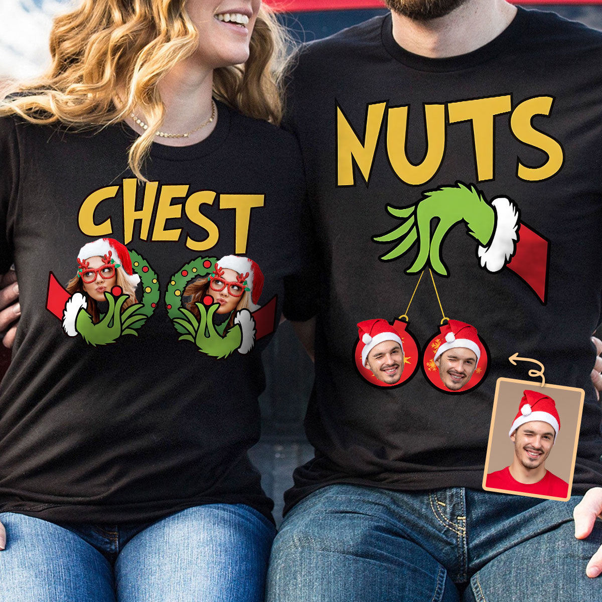 Personalized Grinchmas Christmas T-Shirt & Hoodie with Custom Name T-shirt & Hoodie GradoCreations