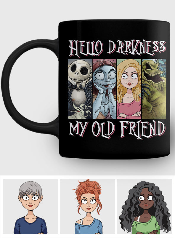 Personalized Nightmare Mug Hello Darkness Gift for Horror Fans Mug GradoCreations