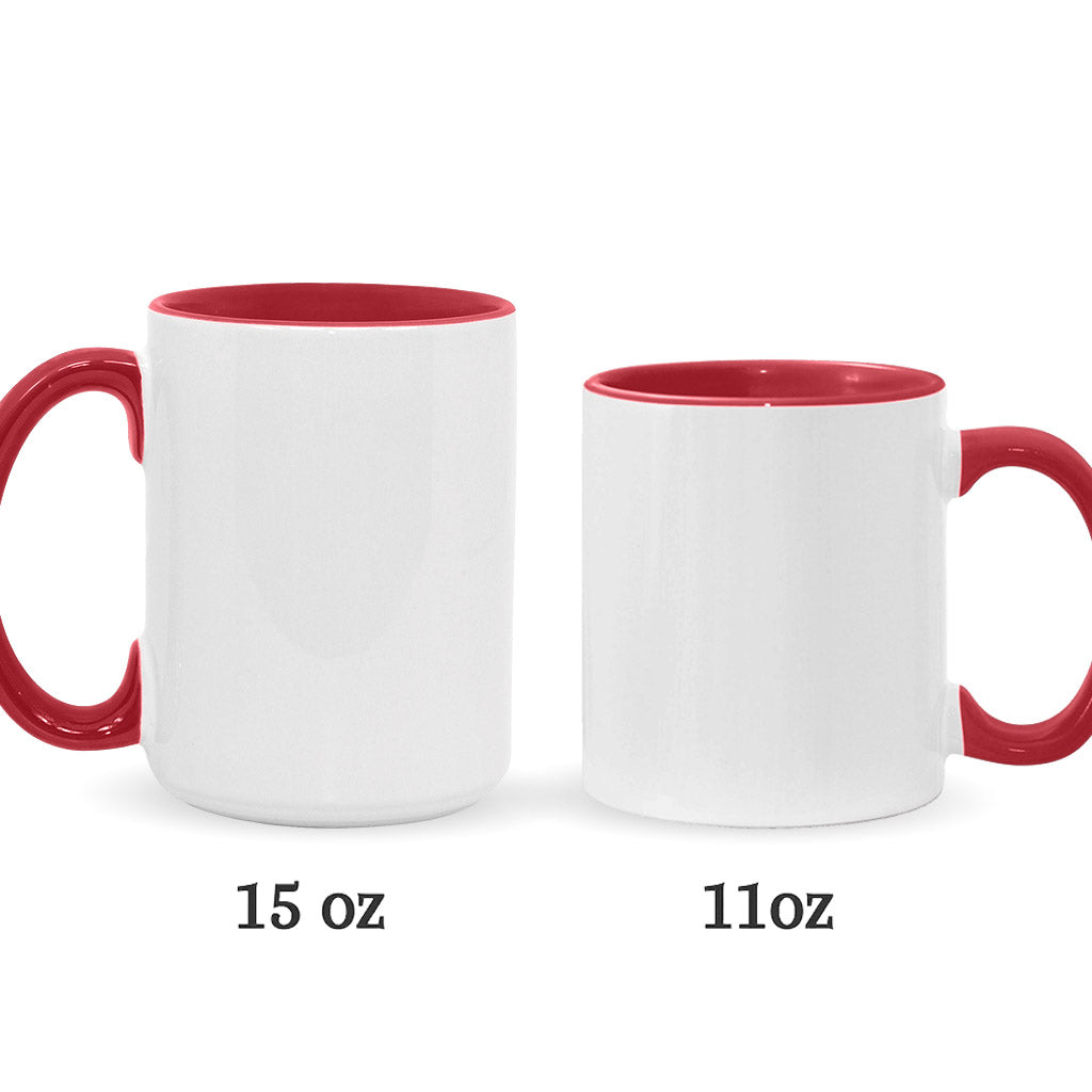 Personalized Christmas Accent Mug with Ohana Design for Mom Accent Mug GradoCreations