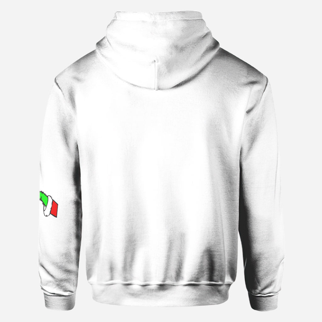 Personalized Christmas Hoodie for Mom with Grinch Design All Over Shirt GradoCreations