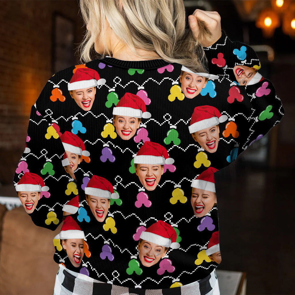 Personalized Merry Christmas Mouse Ear Ugly Sweater Gift Ugly Sweater GradoCreations
