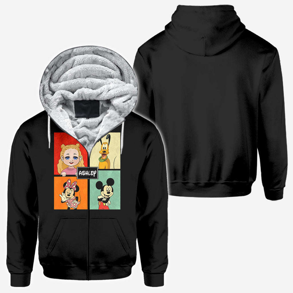 Personalized Disney Character All Over Shirt Custom Name Gift All Over Shirt GradoCreations