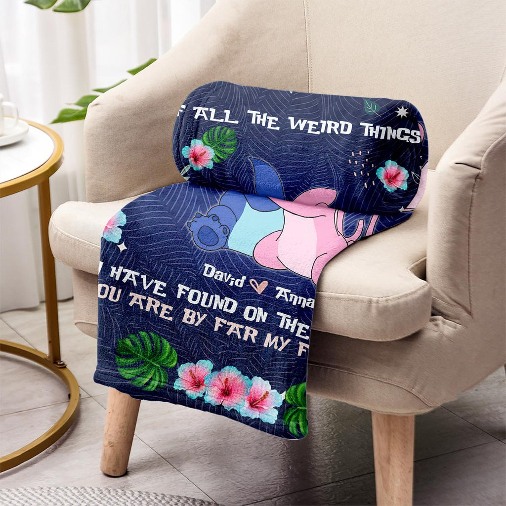 Personalized Ohana Blanket Custom Name Gift for Couples Blanket GradoCreations