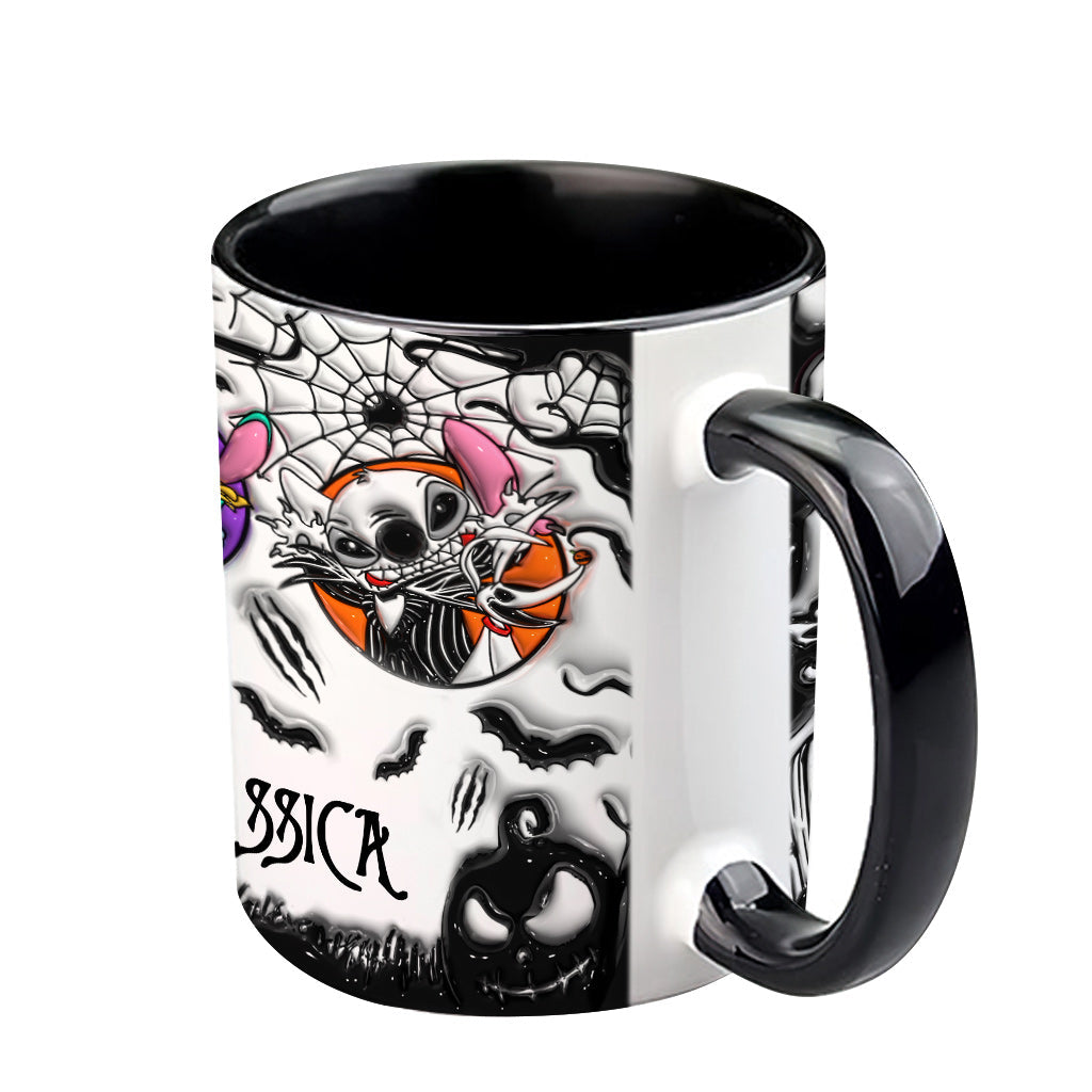 Personalized Nightmare Before Christmas Accent Mug for Gifts Accent Mug GradoCreations