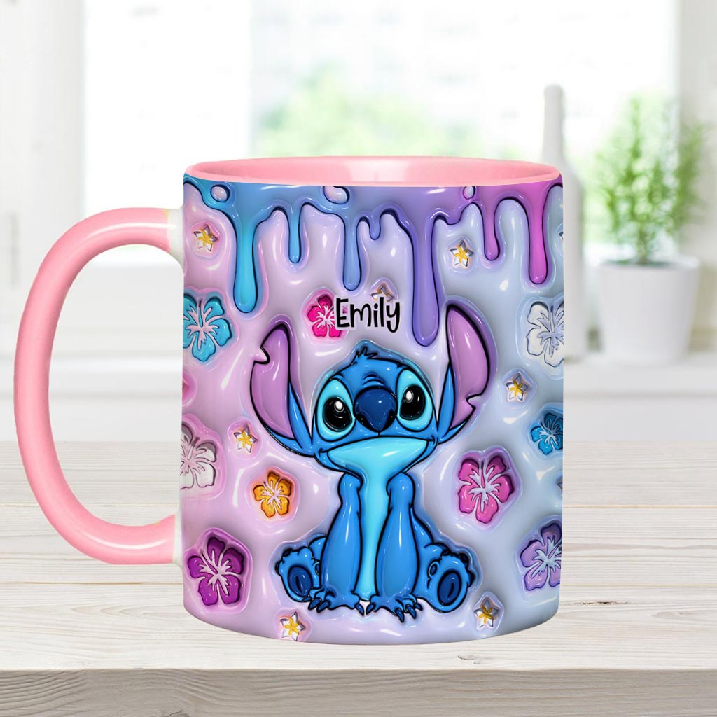 Personalized Ohana Accent Mug Custom Name Gift for Family Accent Mug GradoCreations