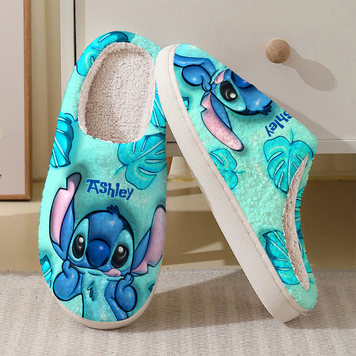Personalized Ohana Slippers Custom Name Gift for Her Slippers GradoCreations