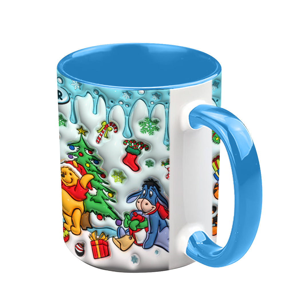 Personalized Christmas Accent Mug with Name for Mom or Dad Accent Mug GradoCreations