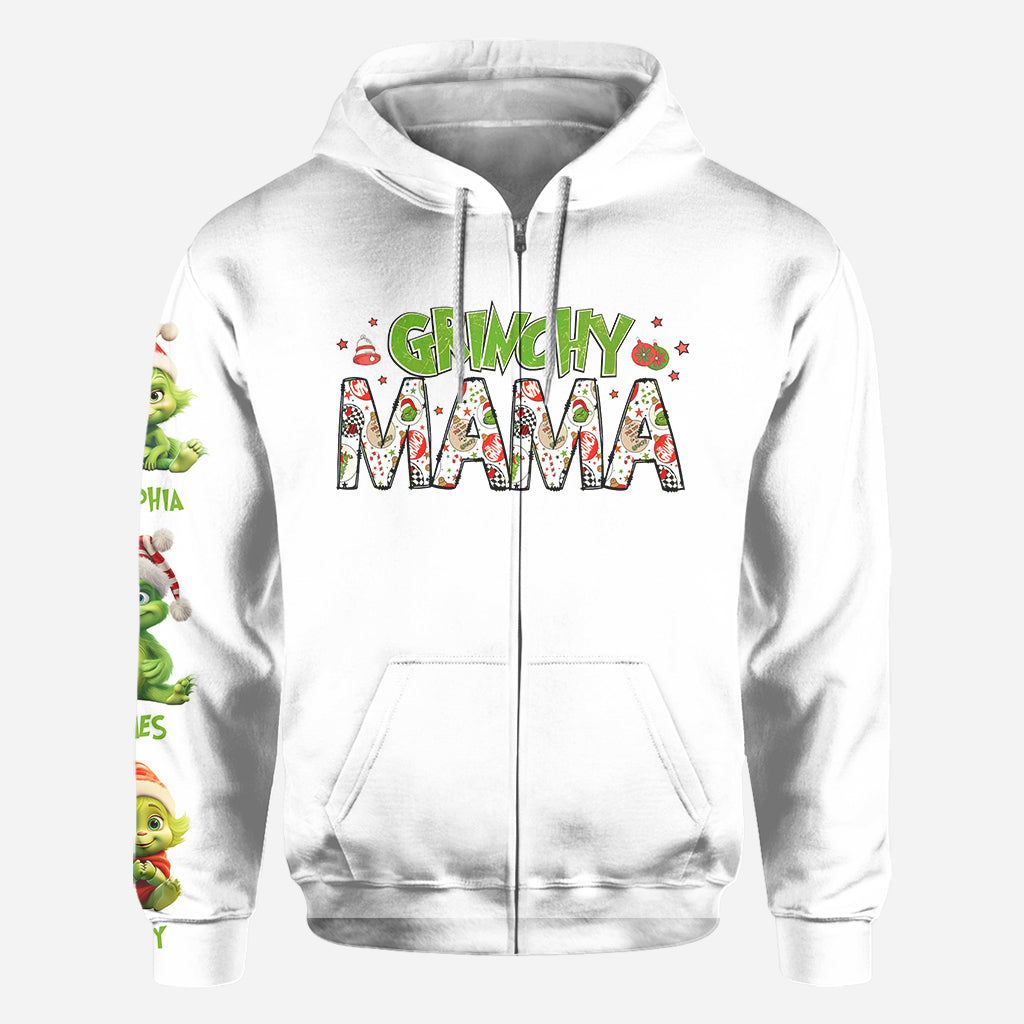 Personalized Grinch Mama All Over Shirt for Christmas Gift All Over Shirt GradoCreations